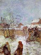 Paul Gauguin The Garden in Winter, rue Carcel Norge oil painting reproduction